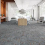 Public building interior with commercial flooring